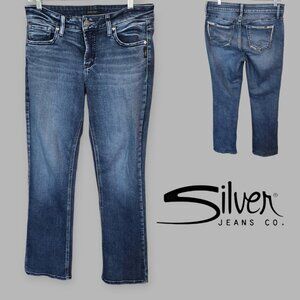 Silver Jeans Co Western Glove Works Elyse Slim Boot Denim Jeans Womens 28X31